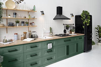 Beautiful Green Cabinets